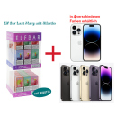 Aktion IPhone 14 PRO - 128 GB Silver + 400x Elfbar Lost Mary mit Niktoin & Acryldisplay