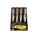 Glaspfeife "Rasta Balls", Länge 12,5 cm, 16er Display