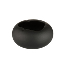 Wind Ashtray "Ceramic-Black" with creases, 6 cm...