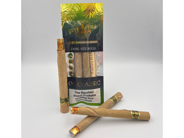 Gold Palms Beedi Blunt Wraps "QUEEN SIZE" 2er Pack