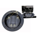 Aschenbecher "Leo"schwarz aus Metall, Ø...