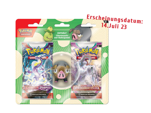 Pokémon - Back to School Ferkuli Eraser 2-er Blister