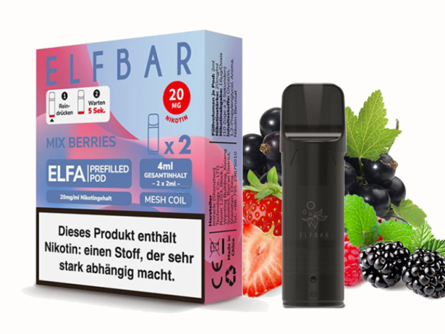 ELFBAR ELFA CP Prefilled Pod - Mix Berries (Beerenmix) - 20mg - 2er Set