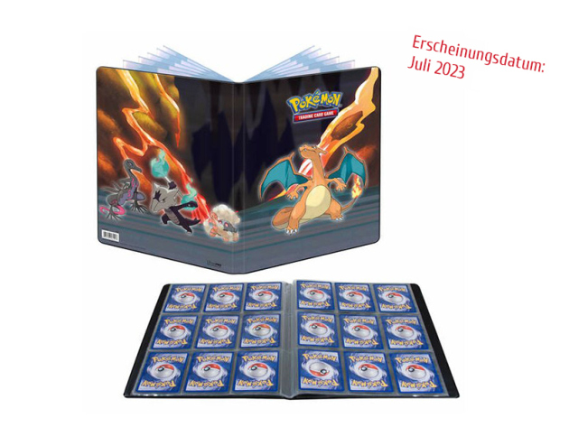 Pokémon Sammelalbum 9-Pocket - Scorching Summit - Glurak (ca. DIN A4 )