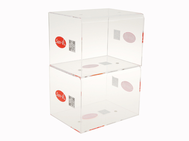 Acryldisplay, 2 Teile - mit Magnet - stapelbar