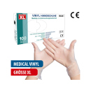 Vinyl-Medical "XL" Handschuhe, 100 St./Box,...