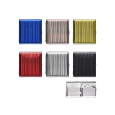 Zigarettenetui "Linien" für 20 Zig., mit Spange, 6-fach sortiert, 6er Display