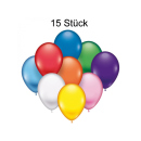 Luftballons 15er Pack je 22cm Durchmesser