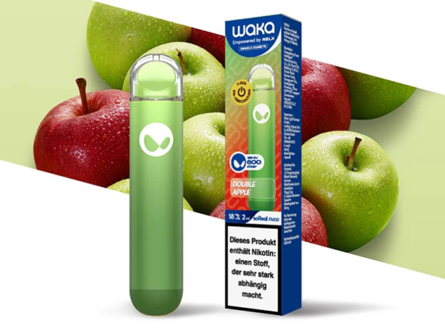 WAKA soREAL - Double Apple (Doppelapfel) - E-Shisha - 18mg - 600 Züge