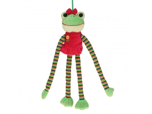 Plüsch Frosch "Frieda" mit langen Armen, 38 cm