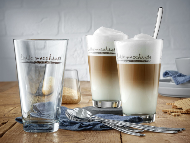 Set WMF Bar Macchiato 12 Pezzi – Bicchieri In Vetro E Cucchiai In Acciaio, Ideale Per Latte Macchiato E Uso Quotidiano, Regalo Perfetto Per Amanti Del Caffè