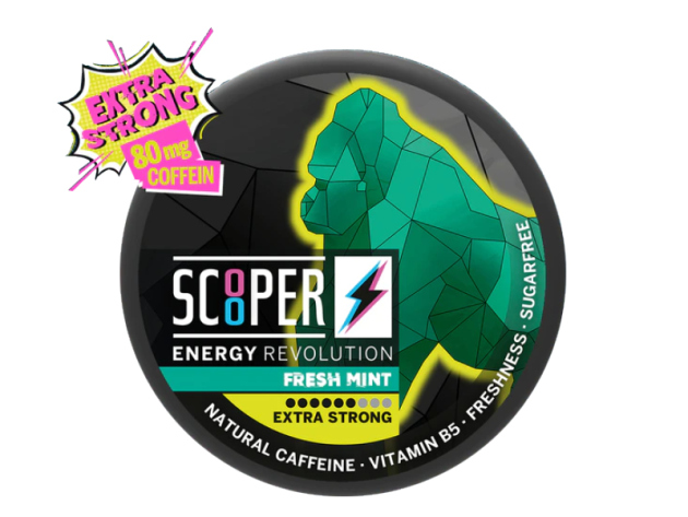 Scooper Energy "Fresh Mint" Extra Strong