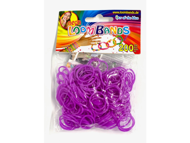 Loom Bands Lila, 200er Packung