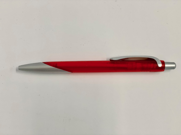 Kugelschreiber "Rot-Silber" (Mine: schwarz) 50er VE