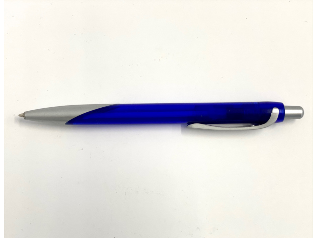 Kugelschreiber "Blau/Silber" (Mine: schwarz) 50er VE