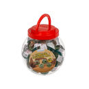 Springball "Dinosaurier"; Ø ca. 4,5 cm; 4-fach sortiert in Kunststoffdose; 36 Stück