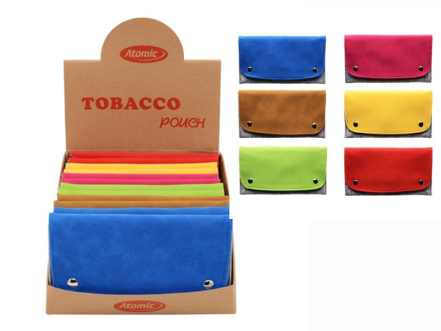 Tabakbeutel "XL Plus" Filz; 6-fach sortiert, 12er Display