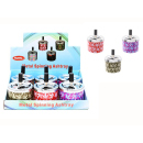 Drehaschenbecher "Hanf"; Ø 9,5 cm; 3-fach sortiert; 6er Display