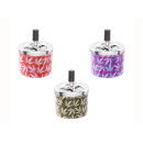 Drehaschenbecher "Hanf"; Ø 9,5 cm; 3-fach sortiert; 6er Display