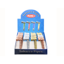 Handpfeife "Antik Hanfdesign"; 3-fach sortiert; 24er Display