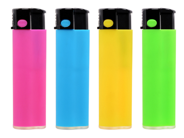 Sturmfeuerzeuge "Festival Neon"; 4-fach sortiert; 24er Display