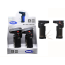 Sturmfeuerzeuge "Bongtool", schwarz, Rubber, 4er Display