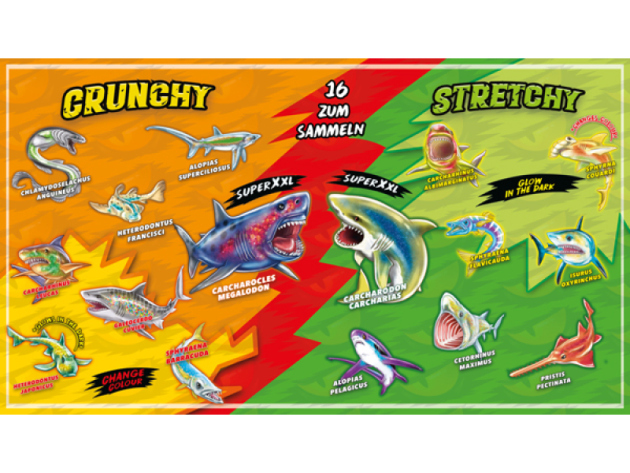 Sammelfiguren Sharks, 14er Display