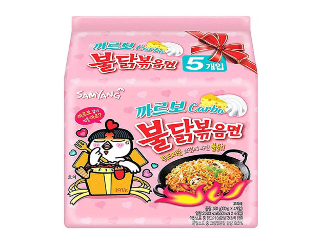 Samyang Buldak - Carbonara Hot Chicken Flavor Ramen - 130g - 5er Pack