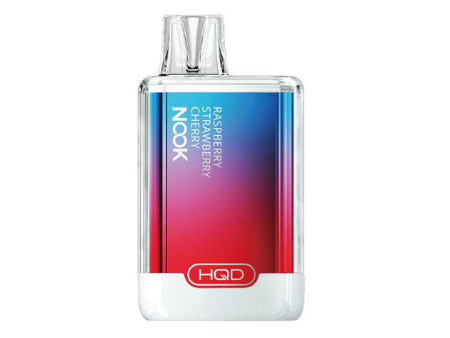 HQD NOOK - Raspberry Strawberry Cherry (Erdbeere, Himbeere, Kirsche) - Einweg E-Shisha - 18 mg - 600 Züge