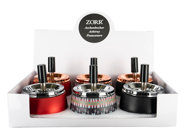 Rotary Ashtray "Exclusiv Red" Ø 13cm