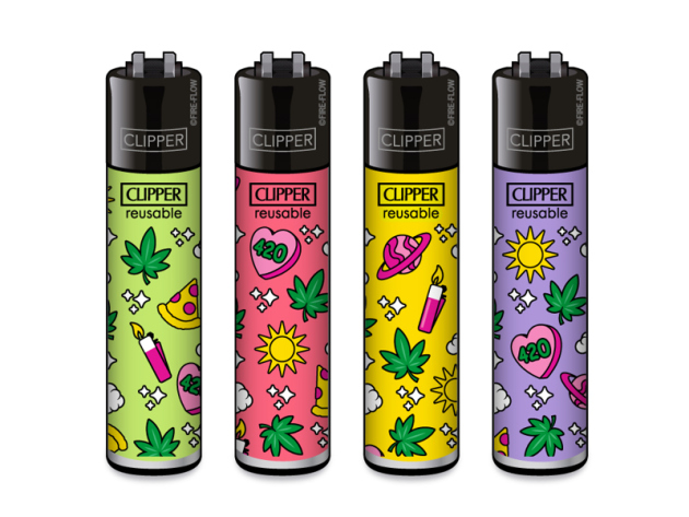 Clipper Large NEON LEAVES#2, 48 Display