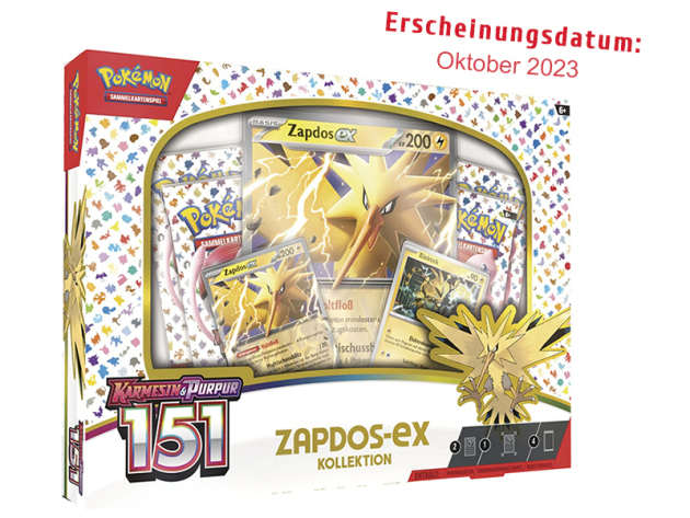Pokémon - Karmesin & Purpur 151 - Zapdos-ex Kollektion