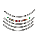 Weihnachtseisenbahn, inkl. Schienenkreis, UVP: 27,99 Euro