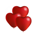 Luftballons 3er Herz Form 24cm Durchmesser