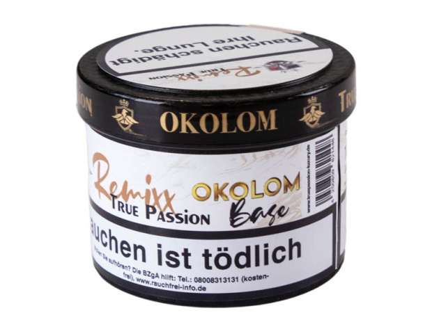 True Passion Tobacco - Remixx - Okolom (Zitrone, Ingwer, Holunderblüte) - 65g