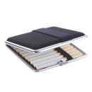 Zigarettenetui "Blau & Schwarz" für 20 Zig., mit Gummiband, 4-fach sortiert, 12er Display