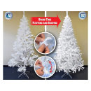 Künstlicher Weihnachtsbaum mit 230 Zweigspitzen, 120 cm, Weiß, UVP: 35,10 Euro