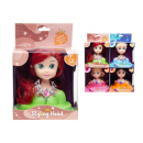 Puppe Kopfstyling, 4-fach sortiert, einzeln
