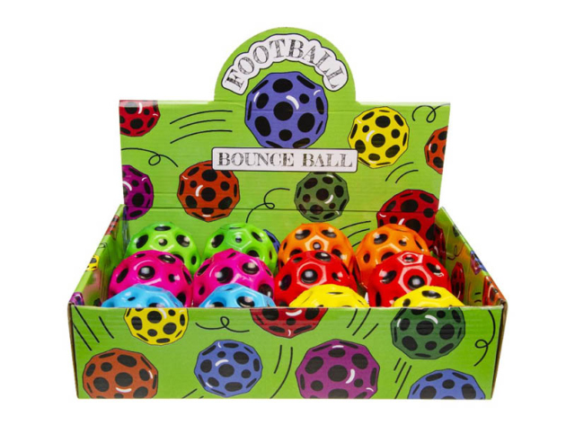 Flummi "Fussball", 6-fach sortiert, 12er Display