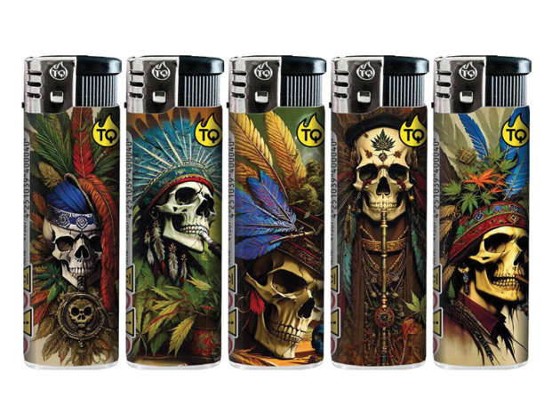 Elektrofeuerzeuge "WEED FOREVER" 50er Display