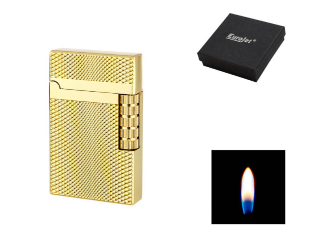 Metallfeuerzeug Angel "Milan" Reibrad, goldfarben Carrè