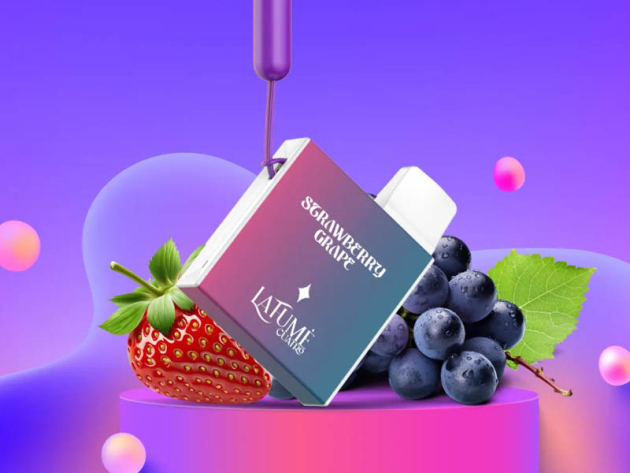 Lafume Cuatro - Strawberry Grape (Erdbeere, Weintraube) - E-Shisha - 20mg - 600 Züge
