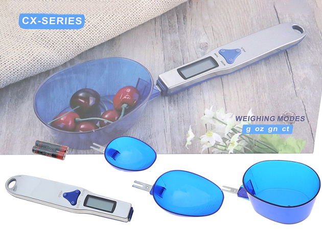 Digitalwaage "Löffel" Blau CX-Serie 500g/0,1g