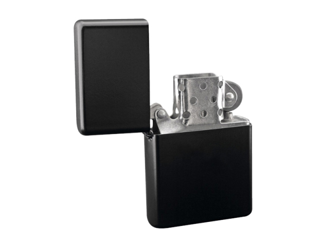 Benzinfeuerzeug Zorr "American style" schwarz, einzeln