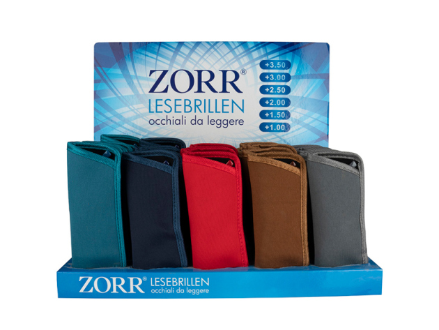 Lesebrillen "Zorr" versch. Farben, 30er Display