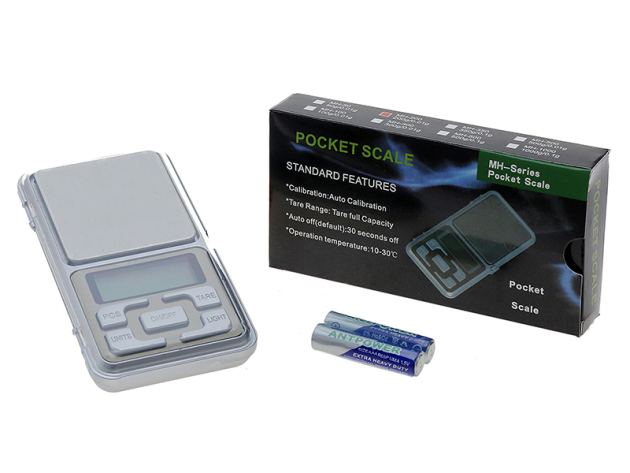 Digitalwaage "Pocket" MH-Serie silber, ca.12 cm