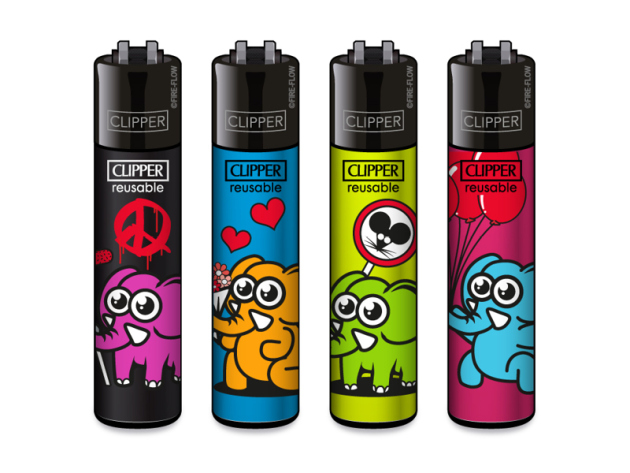 Clipper Large NEON LEAVES#2, 48 Display