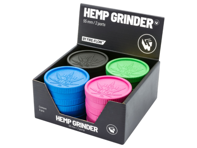 Hemp Grinder "High as Fuck", 2-tlg.: Ø 55 mm; einzeln
