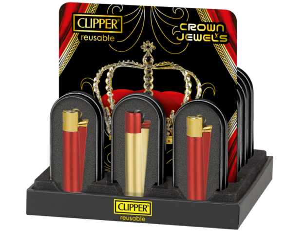 Clipper Metal Large CROWN JEWELS, 12er Display