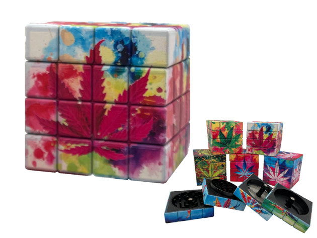 Grinder "Magic Cube Leaf II", 4-tlg. Ø 45mm; einzeln